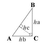 Area of a right triangle